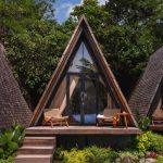 Jual Rumah Segitiga Kayu Jati Custom Sesuai Desain dan Ukuran